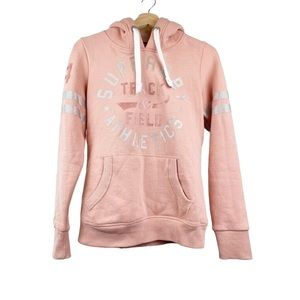 Superdry Womens Track And Field Hoodie Pink 6